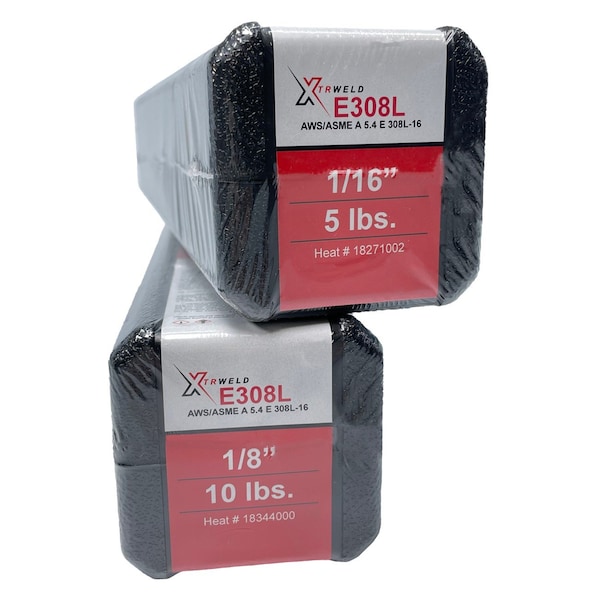 Xtrweld Select Filler Metal, 1/8, Stainless Steel, 10Lb. Box priced per pound SE308L16SEL125-10 - main